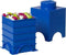Lego - Opbergbox Brick 1 Vierkant - Polypropyleen - Blauw