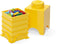 Lego - Opbergbox Brick 1 Vierkant - Polypropyleen - Geel