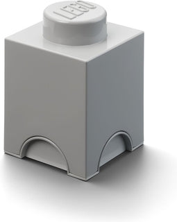 Lego - Opbergbox Brick 1 Vierkant - Polypropyleen - Grijs
