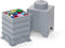 Lego - Opbergbox Brick 1 Vierkant - Polypropyleen - Grijs
