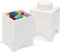 Lego - Opbergbox Brick 1 Vierkant - Polypropyleen - Wit