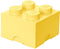 Lego - Opbergbox Brick 4 - Polypropyleen - Geel