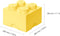 Lego - Opbergbox Brick 4 - Polypropyleen - Geel