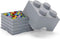 Lego - Opbergbox Brick 4 - Polypropyleen - Grijs