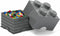 Lego - Opbergbox Brick 4 - Polypropyleen - Grijs