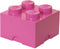 Lego - Opbergbox Brick 4 - Polypropyleen - Roze
