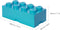 Lego - Opbergbox Brick 8 - Polypropyleen - Blauw