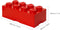 Lego - Opbergbox Brick 8 - Polypropyleen - Rood