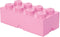 Lego - Opbergbox Brick 8 - Polypropyleen - Roze