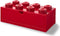 LEGO - Opbergbox Bureaulade Brick 8 - Kunststof - Rood