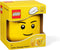 Lego - Opbergbox - Hoofd - Boy Groot - Rond - Stapelbaar - Kunststof - Geel
