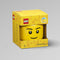 Lego - Opbergbox - Hoofd - Boy Groot - Rond - Stapelbaar - Kunststof - Geel