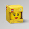 Lego - Opbergbox - Hoofd - Girl Klein - Rond - Stapelbaar - Kunststof - Geel