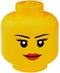 Lego - Opbergbox Hoofd Girl Mini - Polypropyleen - Geel