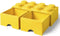 Lego - Opbergbox met 2 Lades Brick 8 - Polypropyleen - Geel