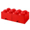Lego - Opbergbox met 2 Lades Brick 8 - Polypropyleen - Rood