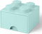 Lego - Opbergbox met Lade Brick 4 - Polypropyleen - Blauw
