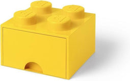 Lego - Opbergbox met Lade Brick 4 - Polypropyleen - Geel