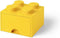 Lego - Opbergbox met Lade Brick 4 - Polypropyleen - Geel
