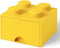 Lego - Opbergbox met Lade Brick 4 - Polypropyleen - Geel