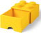 Lego - Opbergbox met Lade Brick 4 - Polypropyleen - Geel