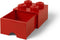 Lego - Opbergbox met Lade Brick 4 - Polypropyleen - Rood