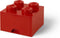 Lego - Opbergbox met Lade Brick 4 - Polypropyleen - Rood