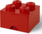 Lego - Opbergbox met Lade Brick 4 - Polypropyleen - Rood
