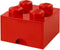 Lego - Opbergbox met Lade Brick 4 - Polypropyleen - Rood