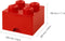 Lego - Opbergbox met Lade Brick 4 - Polypropyleen - Rood