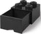 Lego - Opbergbox met Lade Brick 4 - Polypropyleen - Zwart