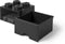 Lego - Opbergbox met Lade Brick 4 - Polypropyleen - Zwart
