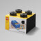 Lego - Opbergbox met Lade Brick 4 - Polypropyleen - Zwart