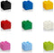 LEGO - Opbergbox Mini Brick 8 - Polypropyleen - Groen