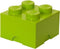 LEGO Storage Brick 4 Opbergbox - 6L - Kunststof - Lime Groen