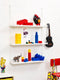 LEGO Storage Opbergbox - 4 stuks - Brick 1 Rond Geel - Brick 1 Vierkant Wit - Brick 2 Rechthoek Blauw - Brick 4 Vierkant Rood - Kunststof - Stapelbaar -