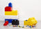 LEGO Storage Opbergbox - 4 stuks - Brick 1 Rond Geel - Brick 1 Vierkant Wit - Brick 2 Rechthoek Blauw - Brick 4 Vierkant Rood - Kunststof - Stapelbaar -