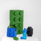 LEGO Storage Opbergbox - 4 stuks - Brick 1 Rond Geel - Brick 1 Vierkant Wit - Brick 2 Rechthoek Blauw - Brick 4 Vierkant Rood - Kunststof - Stapelbaar -