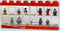 LEGO - Vitrine - voor Minifigures - 16 Vakken - Stapelbaar - Ophangbaar - RechthoekRood