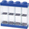 LEGO - Vitrine - voor Minifigures - 8 Vakken - Stapelbaar - Ophangbaar - RechthoekBlauw