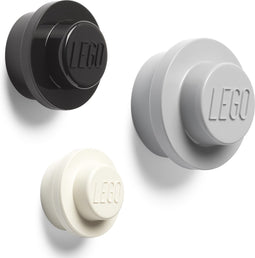 LEGO - Wandhaak Set van 3 Stuks - Kunststof - Multicolor