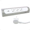 Legrand 90° Monteerbare Contactdoos - Stekkerdoos - Verdeelstekker 3X2P - Randaarde Nederland - Schuko - USB A & C Hub - Verlengsnoer 1 Meter - Aluminium