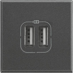 Legrand HS4287C2 USB-stopcontact Axolute Antraciet