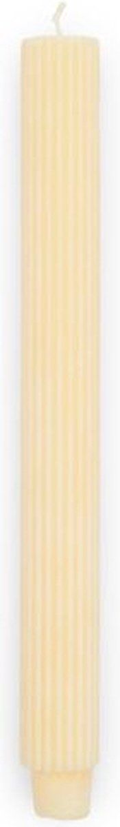 Rivièra Maison Rib Dinner Candle Yellow 2 pcs set van 4
