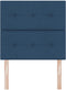 vidaXL - Hoofdbord - met - Knopen - Blauw - 80 - cm