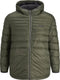 JACK&JONES PLUS SIZE JJEACE PUFFER HOOD PS - Heren Jas - Met capuchon - Maat EU3XL US1XL