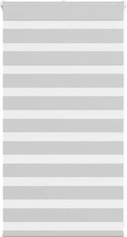 vidaXL - Zebra - rolgordijn - 80x100 - cm - stofbreedte - 75,9 - cm - lichtgrijs