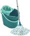 Leifheit Classic mop set complete set - incl. emmer 12 liter - turqouise - grijs