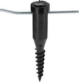 Leifheit droogmolen centreer bodemanker - incl. indraaistang - 50 mm diameter - zwart