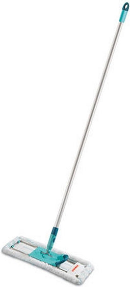 Leifheit Profi vloerwisser XL Micro Duo - aluminiumsteel 140 cm - 42 cm wisbreedte - 360° draaibare scharnier - Click System